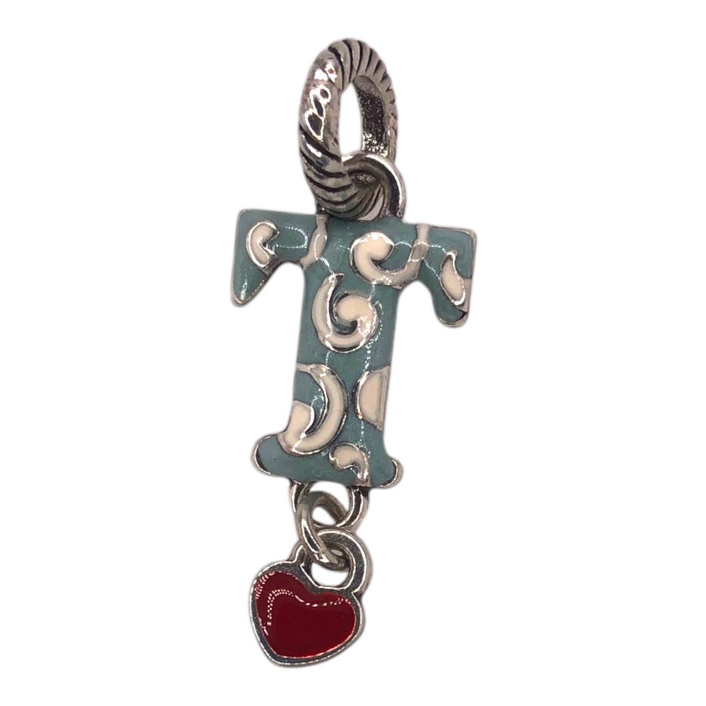 Brighton Enamel Alphabet "T" Charm - Retired