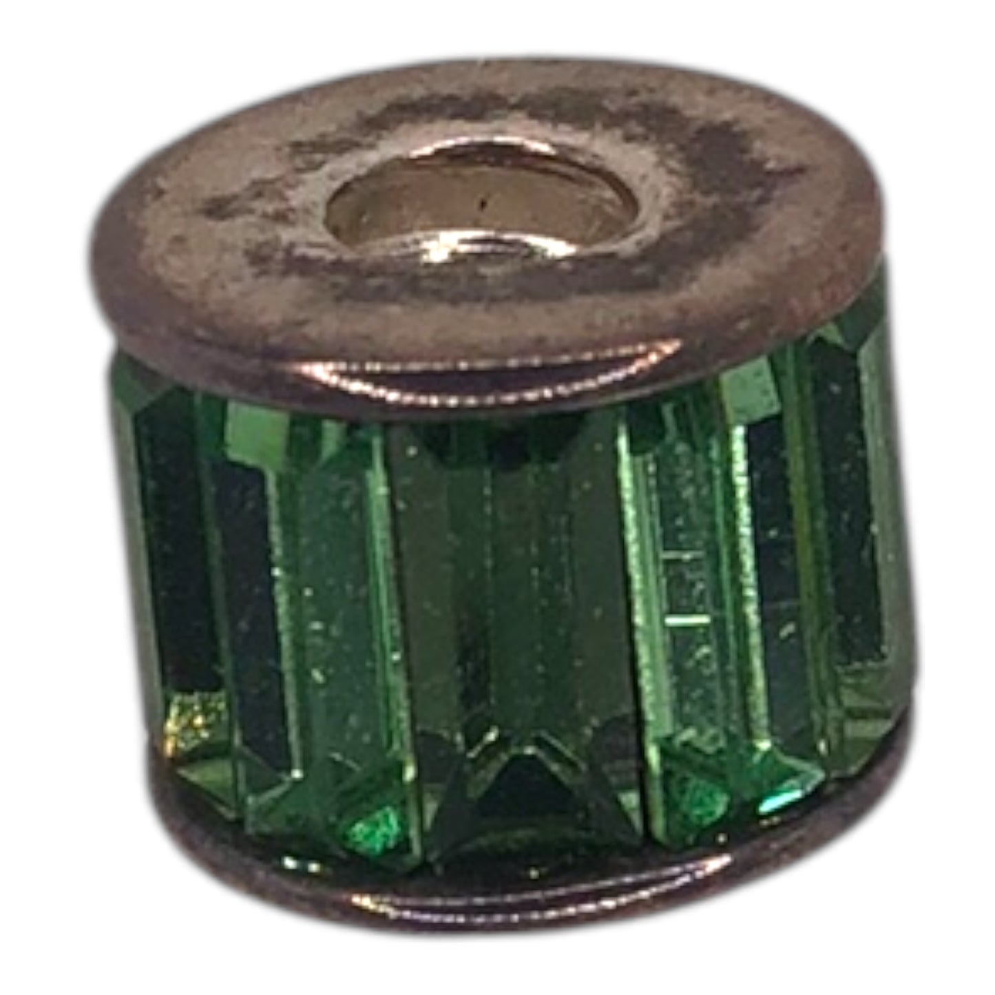 Chamilia Green Baguette Charm Bead - Retired
