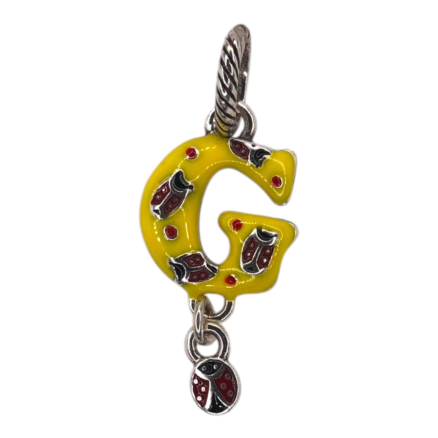 Brighton Enamel Alphabet "G" Charm - Retired