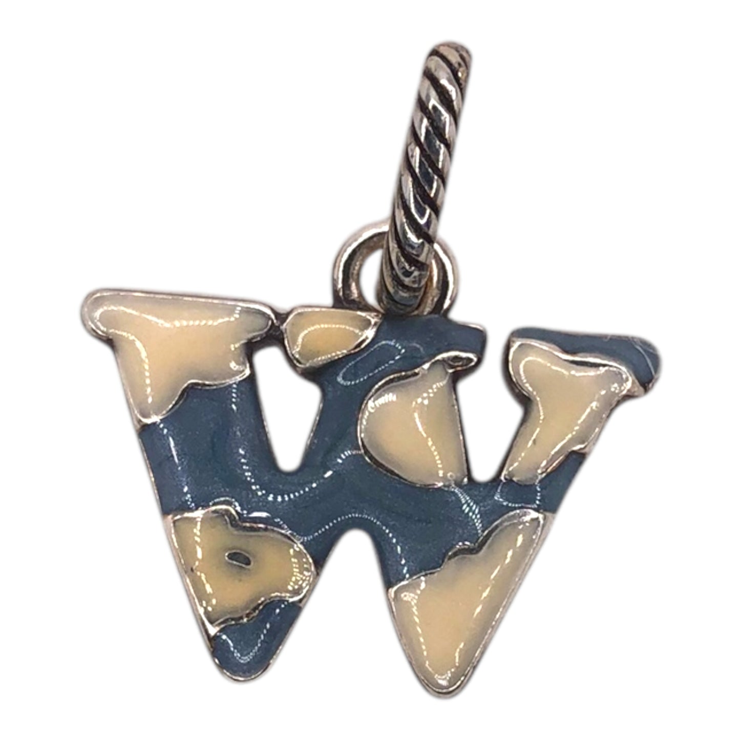 Brighton Enamel Alphabet "W" Charm - Retired
