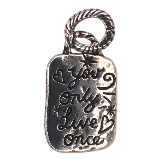Brighton You Only Live Once Charm - Retired