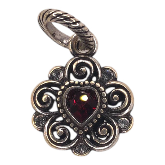 Brighton Birthstone Heart January (Garnet) Charm - Retired